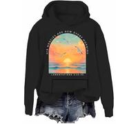 His Mercies Are New Every Morning Sweatshirt Sunrise Seagull Graphic Hoodie Christian Bible Verse Tops