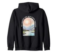 His Mercies Are New Every Morning Verse Lamentations 3 22 33 Zip Hoodie