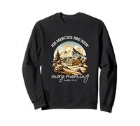 His Mercies Are New Every Morning Verse Mountain Sweatshirt