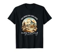 His Mercies are New Every Morning Verse Mountain T-Shirt