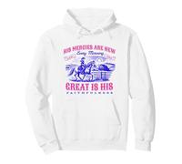 His Mercies New Every Morning Christian Cowgirl Faith Based Pullover Hoodie