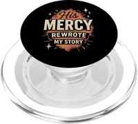 His Mercy Rewrote My Stories Christian Faith Bible Verse PopSockets PopGrip for MagSafe
