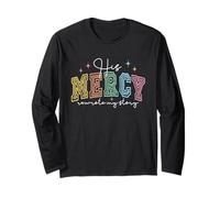 His Mercy Rewrote My Story Christian Religious Faith Based Long Sleeve T-Shirt