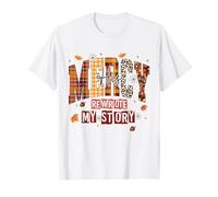 His Mercy Rewrote My Story Fall Christian Thanksgiving Faith T-Shirt