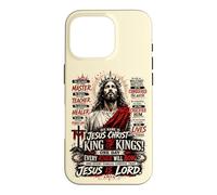 His Name Is Jesus Christ King of Kings Faith-Based Art Case for iPhone 16 Pro
