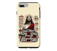 His Name Is Jesus Christ King of Kings Faith-Based Art Case for iPhone 7 Plus/8 Plus