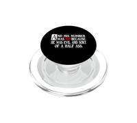 His Number Was 333 Evil Half Ass Funny Sarcastic Humor PopSockets PopGrip for MagSafe