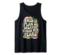 His Plan is Greater Than My Fears Jeremiah 29:11 Christian Tank Top