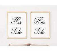 His Side Her Side 2 A4 Poster Prints PO283