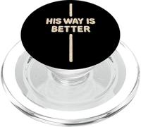 His Way Is Better Christian Cross Vintage PopSockets PopGrip for MagSafe