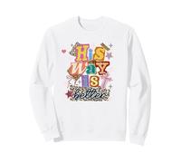 His Way Is Better Christian Faith Leopard Print Collage Sweatshirt