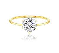 His Wedding Ring Wedding Band Gold Yellow 18K Moissanite Solitaire Mit 1Ct Moissanite Size H 1/2 Popular for Wife Mothers Day Jewelry