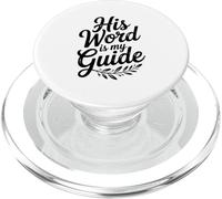 His Word is My Guide Inspirational Christian Faith PopSockets PopGrip for MagSafe