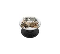 His Words Still Blooms Isaiah 40:8 Christian Faith PopSockets Adhesive PopGrip