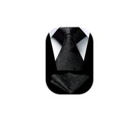 HISDERN 63 Inch Mens Ties Extra Long Tie and Pocket Square | 160cm Length，Various Types of Knotted Neckties，Perfect for Big and Tall，Necktie and Handkerchief，Formal，Wedding，Business，XL