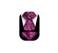 HISDERN 63 Inch Mens Ties Extra Long Tie and Pocket Square | 160cm Length，Various Types of Knotted Neckties，Perfect for Big and Tall，Necktie and Handkerchief，Formal，Wedding，Business，XL