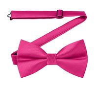 HISDERN Bow Ties for Men Pre-Tied Hot Pink Mens Bowties Adjustable Formal Bowtie Wedding Party