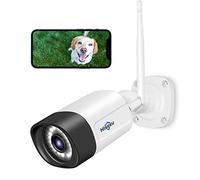 Hiseeu 1080P Security Camera Two-Way Audio Surveillance Camera,Outdoor Wireless Camera With Waterproof, Motion Detection and Day& Night Vision Functions,Bullet Camera Compatible with Multi-Systems