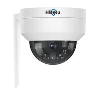 Hiseeu 5MP Security Camera Outdoor, 360°PT Dome Camera with HD Night Vision,Wireless WiFi CCTV Home Security with Instant App Alarm,2-Way Audio,Work CCTV System