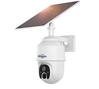 Hiseeu Security Camera Outdoor Wireless with Solar Panel, 2K Solar Security Camera with Color Night Vision, 360° Battery Powered PTZ Security Camera,PIR Detection, APP Alarm,Free Cloud Storage