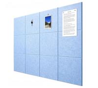 Hiseng 12 Pack Acoustic Wall Panels Self Adhesive Minimalist Sound Proofing Panels High Density Felt Acoustic panels for Walls 30x30cm for Home Office Recording Studio Bedroom (Light Blue,30x30cm)