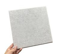 Hiseng 12 Pack Acoustic Wall Panels Self Adhesive Sound Proofing Panels High Density Felt Acoustic panels for Walls 30x30cm for Office Recording Studio Bedroom, Modern Classics (Beige Brown,30x30cm)