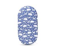 Hiseng Baby Crib Fitted Sheets, Microfiber Cartoon Cot Mattress Bassinet Sheets Mattress Protector Nursery Bedding for Boys and Girls, Soft Breathable Durable (16.5" x 32",Bear Fox)