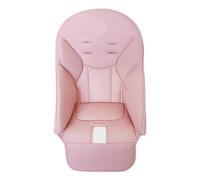 Hiseng Baby Dining Chair Cover PU Leather Baby High Chair Cover, Baby High Chair Cushion Cover Universal Comfortable Padding Seat Cover Solid Color for Kids Children Boys Girls (One Size,Pink)