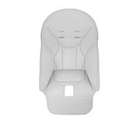 Hiseng Baby Dining Chair Cover PU Leather Baby High Chair Cover, Baby High Chair Cushion Cover Universal Comfortable Padding Seat Cover Solid Color for Kids Children Boys Girls (One Size,Grey)