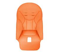 Hiseng Baby Dining Chair Cover PU Leather Baby High Chair Cover, Baby High Chair Cushion Cover Universal Comfortable Padding Seat Cover Solid Color for Kids Children Boys Girls (One Size,Orange)