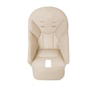 Hiseng Baby Dining Chair Cover PU Leather Baby High Chair Cover, Solid Color Baby High Chair Cushion Cover Universal Comfortable Padding Seat Cover for Kids Children Boys Girls (40x83cm,Khaki)