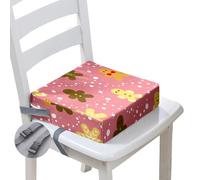 Hiseng Baby Toddler Booster Seat Cushion for Dining Chair, Creative Christmas Kids High Chair Heightening Cushion Feeding Seat Travel Portable Dining Chairs Pad (Gingerbread,13x13x3 in)