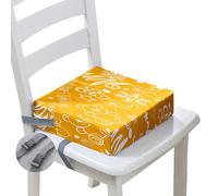 Hiseng Baby Toddler Booster Seat Cushion for Dining Chair, Creative Christmas Kids High Chair Heightening Cushion Feeding Seat Travel Portable Dining Chairs Pad (Gold,13x13x3 in)