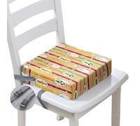 Hiseng Baby Toddler Booster Seat Cushion for Dining Chair, Creative Christmas Kids High Chair Heightening Cushion Feeding Seat Travel Portable Dining Chairs Pad (Christmas Stripes,13x13x3 in)