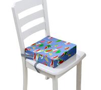 Hiseng Baby Toddler Booster Seat Cushion Square for Dining Chair, 3D Watermelon Kids High Chair Heightening Cushion Feeding Seat Portable Travel (Purple,12.6x12.6x3.1in)