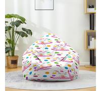 Hiseng Bean Bag Chair Cover No Filler 3D Easter Bean Bag Cover Only Samll Medium Large Washable Soft Lazy Sofa Bed Cover Storage Beanbag for Adult Kids Teen Living Room Bedroom (Rabbit,100x120cm)