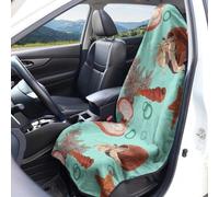 Hiseng Car Seat Cover Sweat Towel for Front Seats (Green,1 pc)