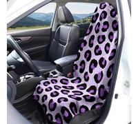 Hiseng Car Seat Cover Sweat Towel Leopard Print (Purple 1,1 Piece)