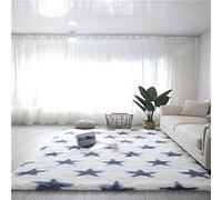 Hiseng Extra Soft Indoor Area Rug, Modern Fluffy Long Carpet Living Room Shaggy Nursery Kids Playing Mat Bedroom Dining Room Floor Mat Home Decor (50x200cm,Star)