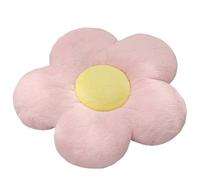 Hiseng Flower Pillow Floor Cushion Seat Cushion Daisy Pillow Ultra-Soft Cute Plush Flower-Shaped Throw Pillow Decorative Pillow Room Decor for Bedroom Sofa Chair Car (Pink,50cm)