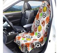 Hiseng Front Car Seat Cover Sweat Towel Car Seat Protector (Ball Games,1 Pieces)