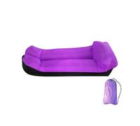 Hiseng Inflatable Lounger Air Sofa, Inflatable Sofa Portable Waterproof Anti-Air Leaking Lazy Bag Air Sofa Inflatable Couch Chair for Outdoor Camping Beach Colorful (Purple,200x70cm)