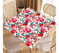 Hiseng Mahjong Mat for Table Non-Slip Rubber 3D Fruit (Painting,80x80cm)