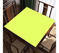 Hiseng Mahjong Mat for Table Non-Slip Rubber Solid Color (Yellow 1,90x90cm)