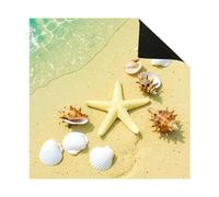 Hiseng Mahjong Mat for Table (Seashore10,80x80cm)