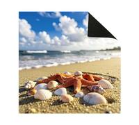 Hiseng Mahjong Mat for Table (Seashore4,90x90cm)