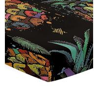 Hiseng Microfiber Crib Sheets, Cot Bed Sheets with 3D Pineapple Printed Cot Fitted Sheets Bassinet Mattress, Soft and Comfortable Toddler Bed Sheets for Boys, Girls (Colorful Pineapple,51x85x10cm)