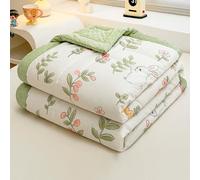 Hiseng Quilted Bedspreads Single Double King Size, 2025 2.5 Tog Soft Coverless Duvet, Lightweight Bed Throws, Reversible Summer Quilted for Sofa Bed (White rabbit,200x230cm)