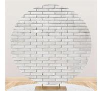 Hiseng Round Backdrop Cover, 1-Sided Backdrop Stand Cover Elastic Bands Polyester Fabric Photography Background Cover for Wedding Ceremony Birthday Banquet Decoration (Wall 12,7.5FT)