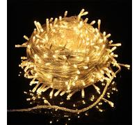 Hiseng Solar Lights Outdoor Garden String, Fairy Lights 22/12/7/6.5/5 M 200/100/50/30/20 LED, Waterproof Solar Powered Lights for Outdoor Decor, Patio, Party and Camping (Warm White,22m 200LED)